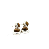 Tigers Eye Dangle Earrings