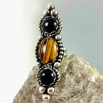 Tigers-Eye Onyx Statement Ring