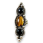 Tigers-Eye Onyx Statement Ring