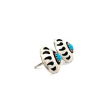 Turquoise Bear Paw Earrings