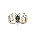 Turquoise Butterfly Brooch Pin