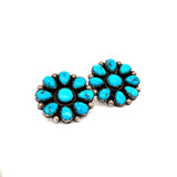 Turquoise Cluster Earrings