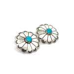 Turquoise Concho Earrings