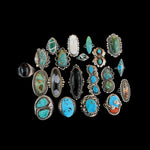 Turquoise Inlay Ring Size 7.75