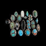 Turquoise Inlay Ring Size 7.75