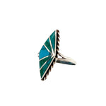 Turquoise Inlay Ring Size 8