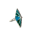 Turquoise Inlay Ring Size 8