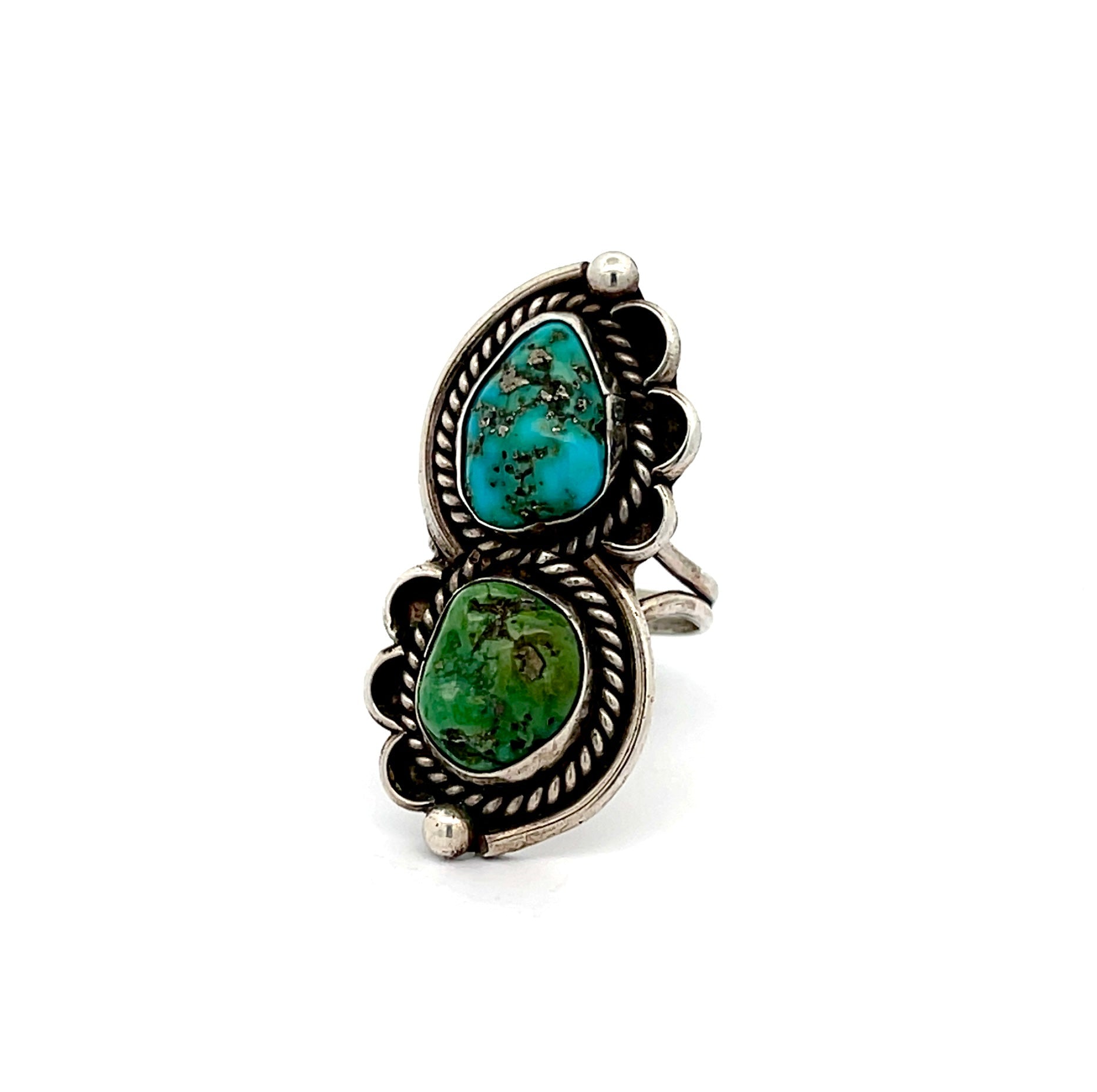 Turquoise Nugget Ring Size 6.5