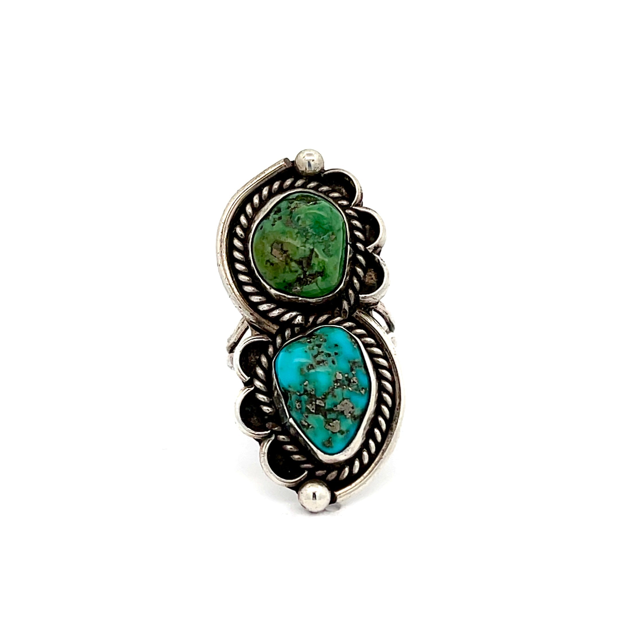 Turquoise Nugget Ring Size 6.5