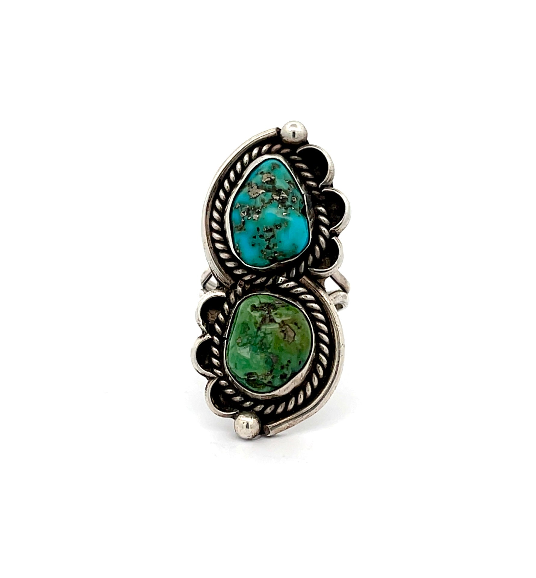Turquoise Nugget Ring Size 6.5