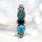 Turquoise Onyx Statement Ring - Finished to Size