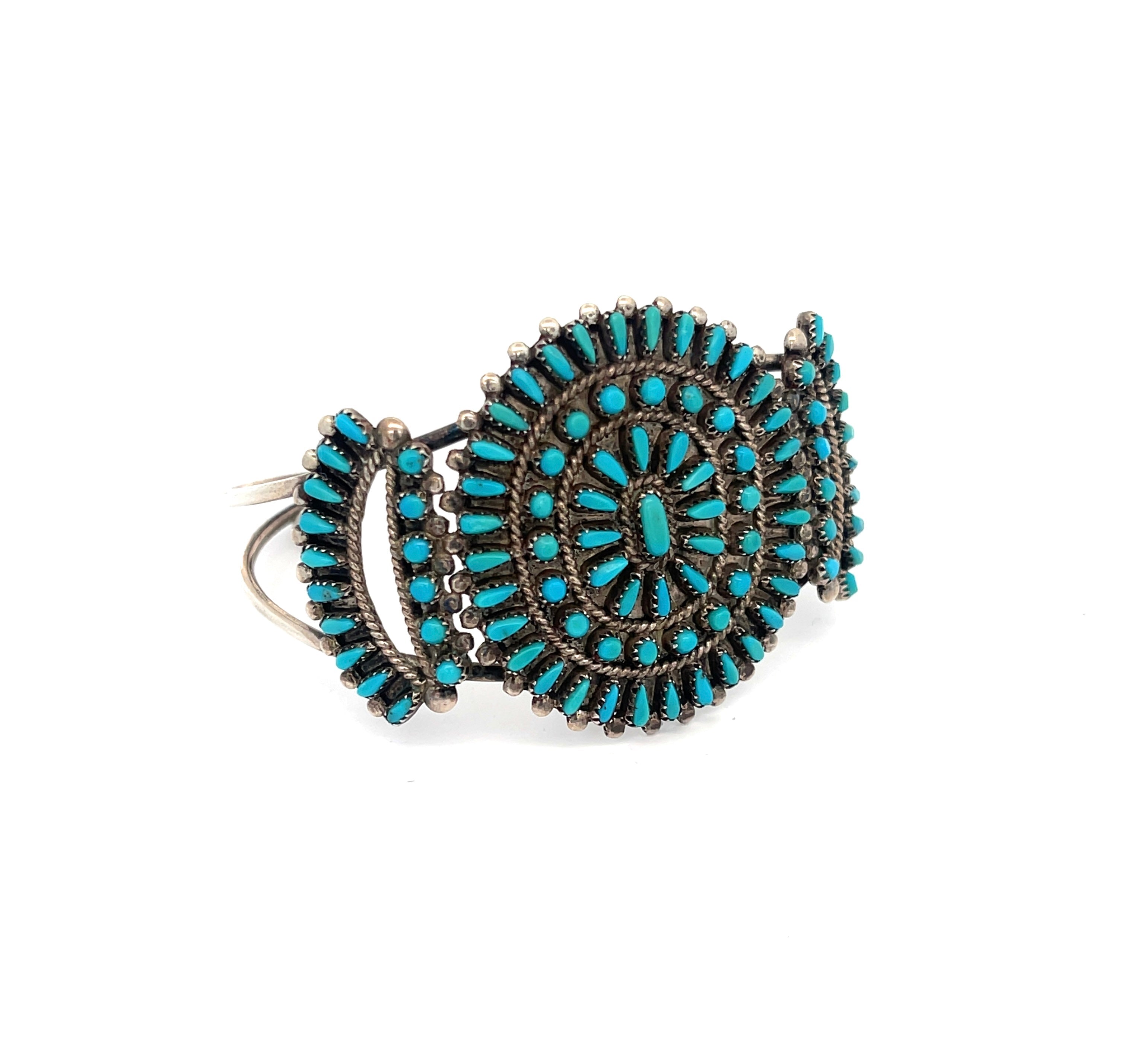 Turquoise Shield Cuff Bracelet