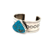 Turquoise Stamped Cuff Bracelet