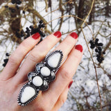 White Buffalo Statement Ring