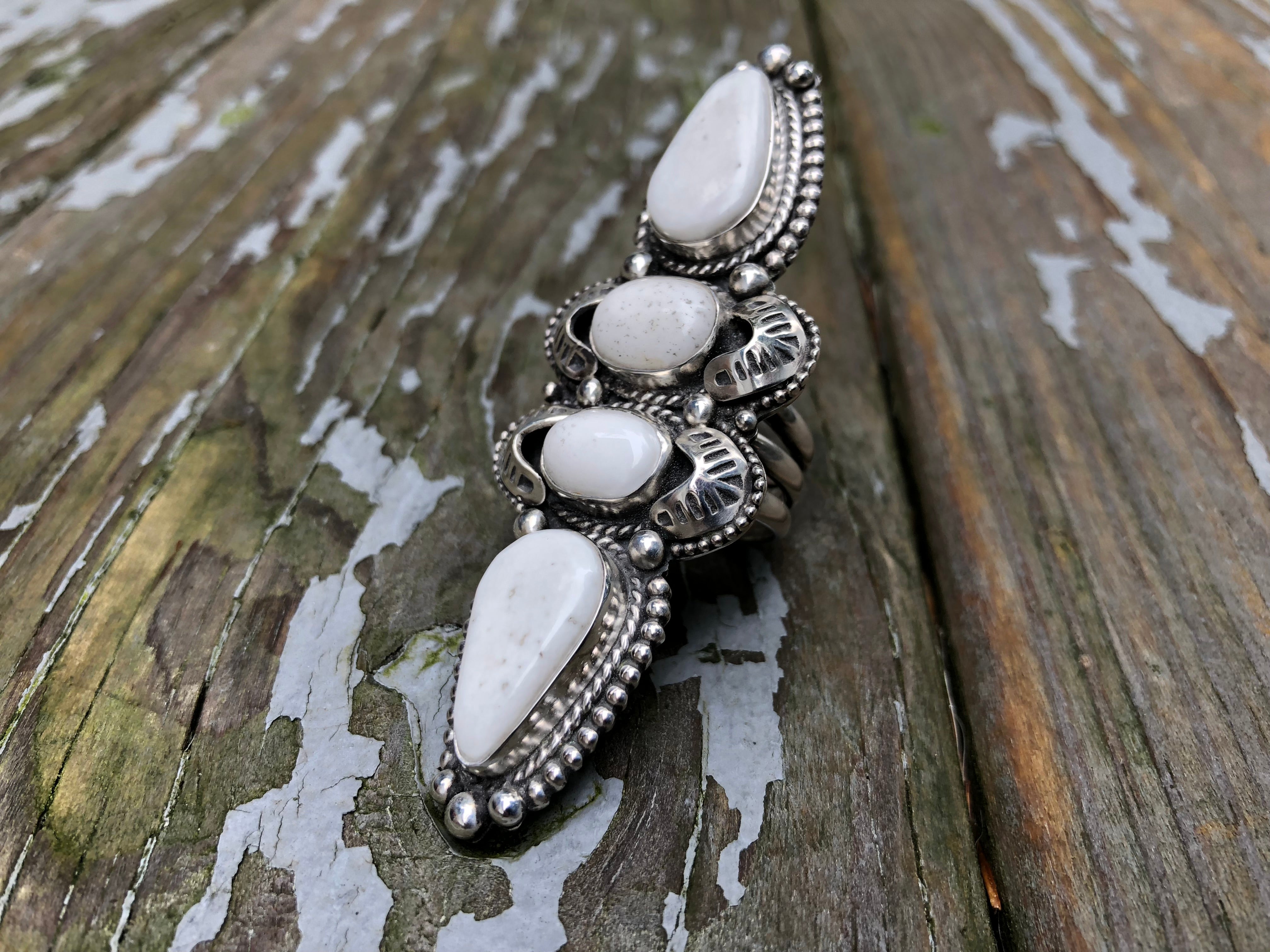 White Buffalo Statement Ring