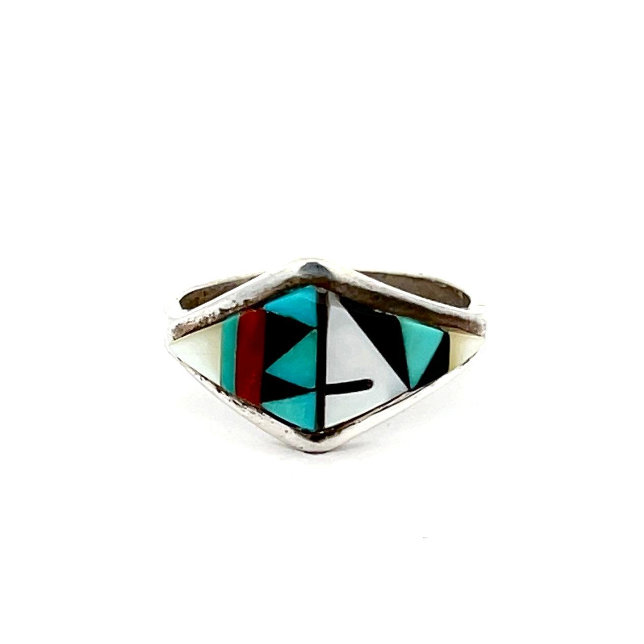 Zuni Inlay Ring Size 6.5