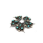 Zuni Turquoise Brooch Pin